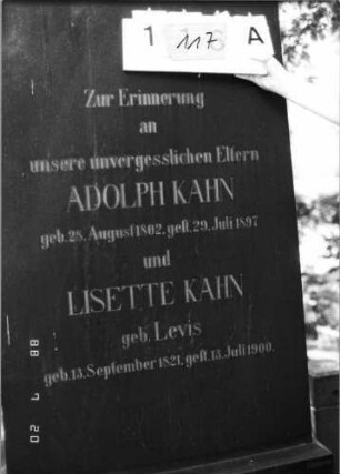 Grabstein 117A