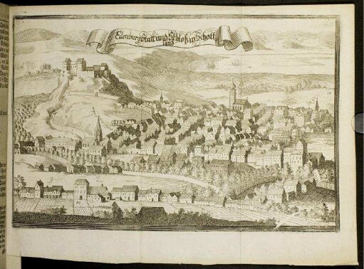 Illustration "Edenburg Statt und Schloß in Schottland"