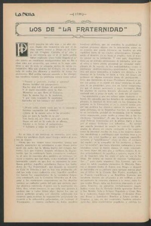 Los de "La Fraternidad"