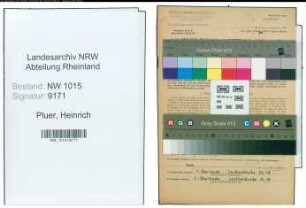 Entnazifizierung Heinrich Pluer , geb. 09.07.1901 (Elektriker)