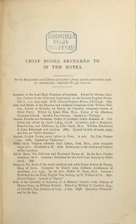 The poems of William Dunbar, 3. Notes and glossary