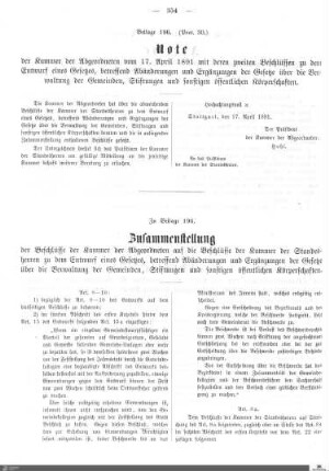 Beilagen zu Protokoll, 30. Sitzung