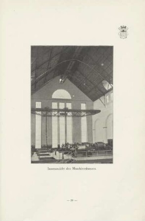 Innenansicht des Maschinenhauses