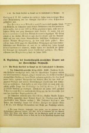 B. Begründung des brandenburgisch-preußischen Staates und der österreichischen Großmacht