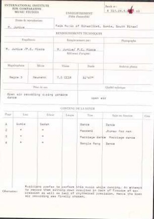 India / Folk Music of Bihar (Dist. Gumla, South Bihar)