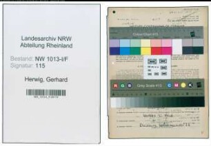 Entnazifizierung Gerhard Herwig , geb. 12.05.1922 (Finanzangestellter)