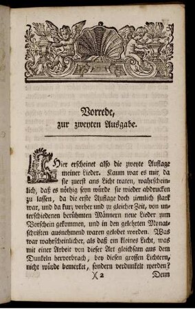 Vorrede, zur zweyten Ausgabe.
