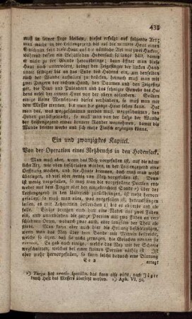Ein und zwanzigstes Kapitel. - Drei und dreißigstes Kapitel.