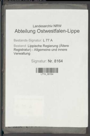 Benutzung der Landstraßen - Chaussee- (Wege-)gelderhebung, Bd. 1