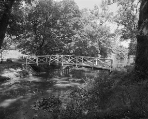 Hohenprießnitz, Schlosspark, Holzbrücke