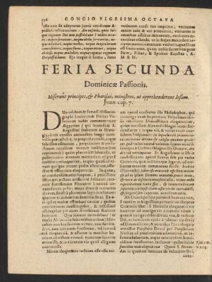 Feria Secunda Dominicae Passionis.