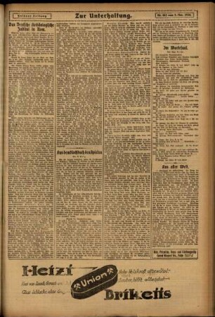 Dritte Ausgabe vom Sonntag, den 09. November 1924.