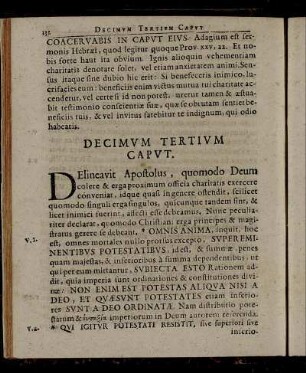 Decimum Tertium Caput.