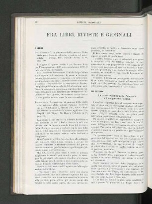 Fra Libri, Riviste E Giornali.