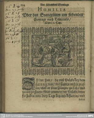 Homilia Uber das Evangelium am siebenden Sontage nach Trinitatis, Marc. 8. Cap.