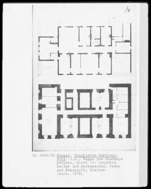 Kassel & Mappe zum Akademieprojekt & Keller & Dachgeschoß