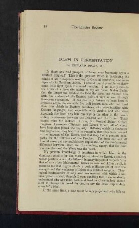 Islam in Fermentation