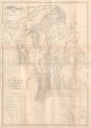 This new map of Burma and the regions adjacent; is inscribed to Sir Roderick I. Murchison, ...