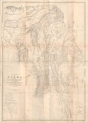 This new map of Burma and the regions adjacent; is inscribed to Sir Roderick I. Murchison, ...