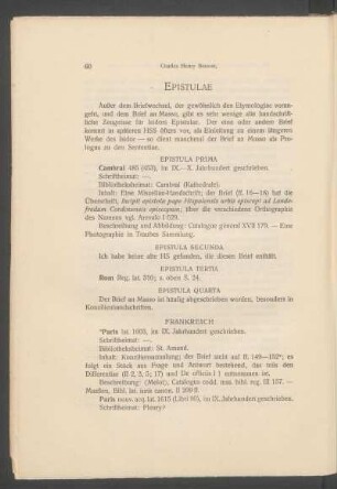 Epistulae