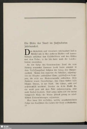Die Blüte der Stadt im fünfzehnten Jahrhundert
