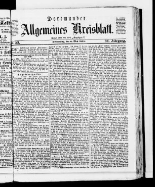 Dortmunder allgemeines Kreisblatt. 1857-1859