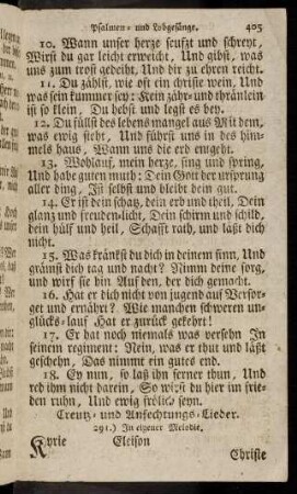 405-433, Creutz- und Anfechtungs-Lieder