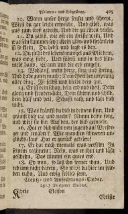 405-433, Creutz- und Anfechtungs-Lieder
