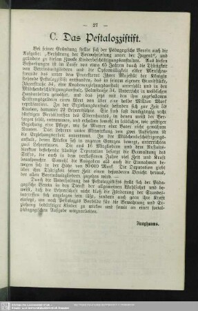 C. Das Pestalozzistift