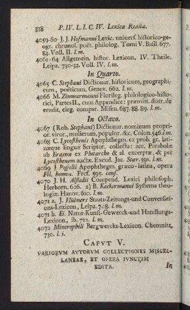 338-369, Caput V. - Caput VI.