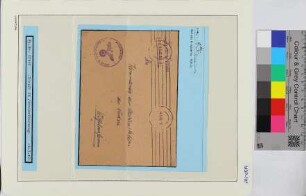 Dienstbrief, Schiffsname/Landeinheit: Schiff 24 = Jupiter, Feldpostnr. 07402; Frankatur, Mi.-Nr.: [Keine]; Poststempel: Masch.-Stpl: 4.5.42.-13; Nebenstempel: Kriegsmarine Feldpost-Nr. M 07402