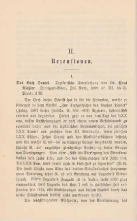 592-594 [Rezension] Rießler, Paul, Das Buch Daniel