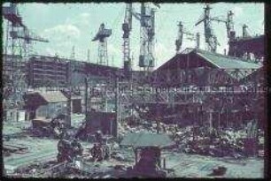 Zerstörte Industrieanlage