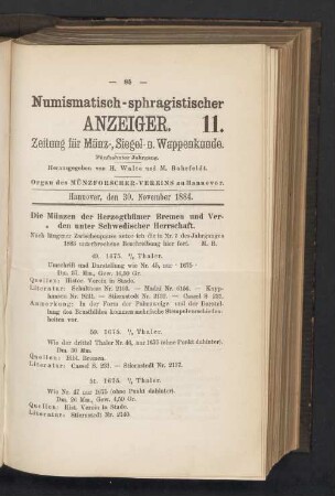 11. 30. November 1884