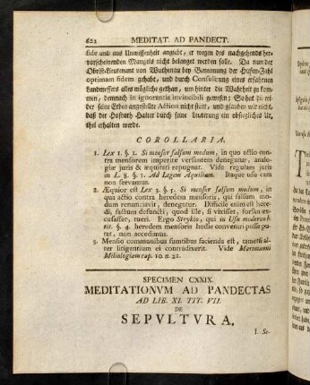 622-630, Ad Lib. XI. tit. VII. De Religiosis Et Sumtibus Funerum ...