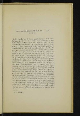 Carta del gobernador de Costa Rica. - Año de 1710 (1).
