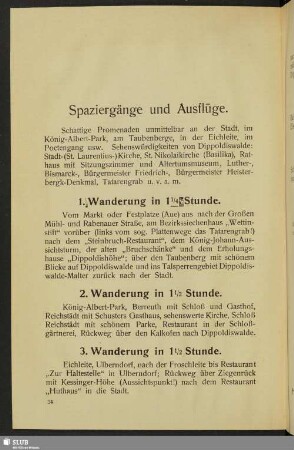 Spaziergänge und Ausflüge