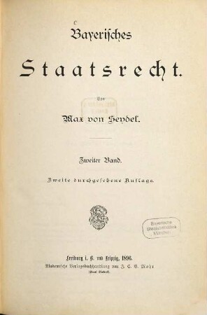 Bayerisches Staatsrecht, 2