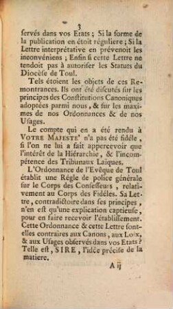 Très-humbles et très-respectueuses Remontrances que présentent au Roi, notre très-honoré Souverain Seigneur, les Gens tenans la Cour Souveraine de Lorraine et Barrois