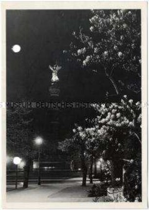 Berlin, Siegessäule bei Nacht