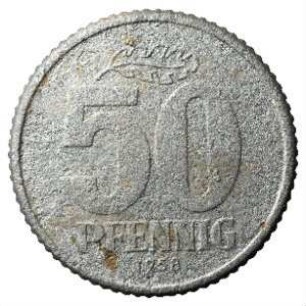 Fundmünze, 50 Pfennig, 1958