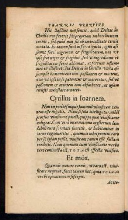 Cyrillus in Ioannem.
