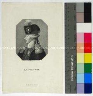 Porträt des französischen Generals und Politikers Marie-Joseph du Motier Marquis de Lafayette