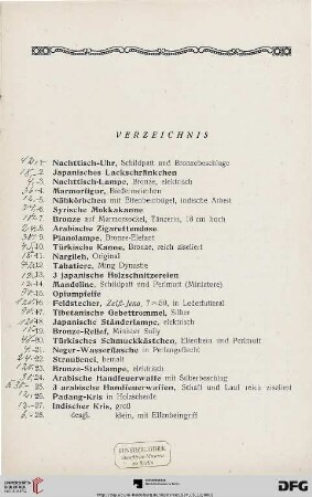 Verzeichnis (Nr. 1-588)