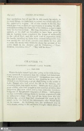 Chapter VI. Kolobeng continued - Lake ´ngami