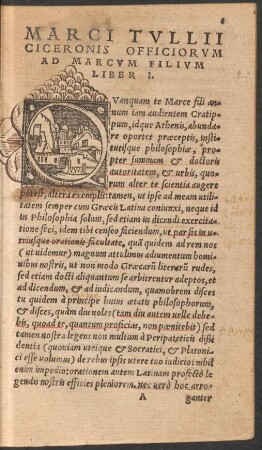 Marci Tullii Ciceronis Officiorum Ad Marcum Filium