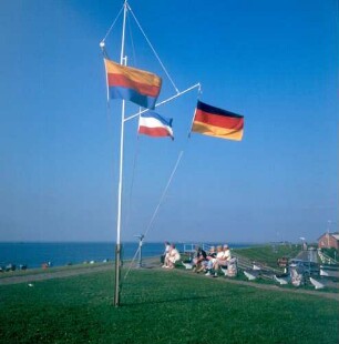 Nordstrand. Aussichtspunkt auf der Promenade