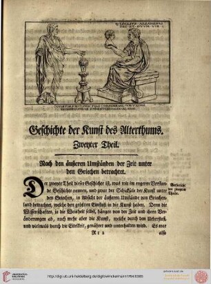 II. Theil. Nach den äußeren Umständen der Zeit unter den Griechen betrachtet.