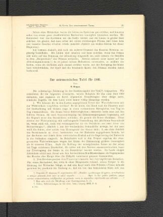 Zur astronomischen Tafel für 1908.