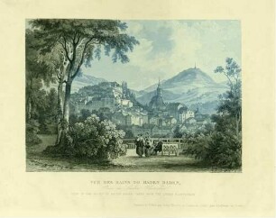 Vue des Bains de Baden-Baden, prise du Lieben Plätzchen